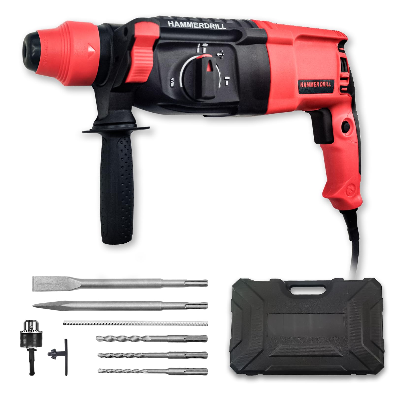 【送料無料】CXCESNS ハンマードリル 穴開け コード式 インパクトハンマー 振動ドリル SDSプラス 電動..