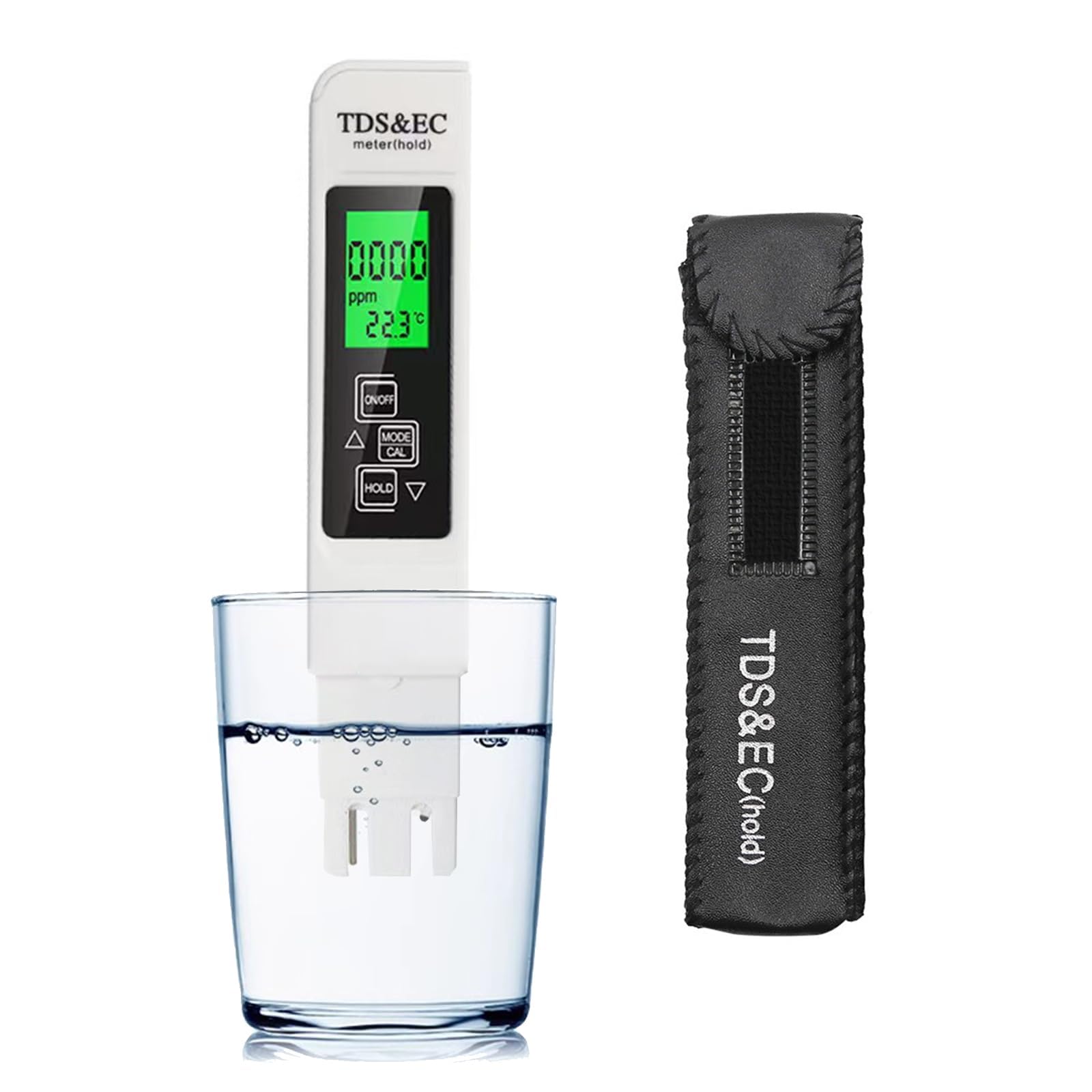 【送料無料】3-in-1 TDS&ECメーター 水質測定器 温度測定 TDSメーター 水分計 高精度 測定範囲 0-9999ppm 0-9990μS/cm 0-80度 水質検査キット 水族館 熱帯魚 飲料水 水耕栽培