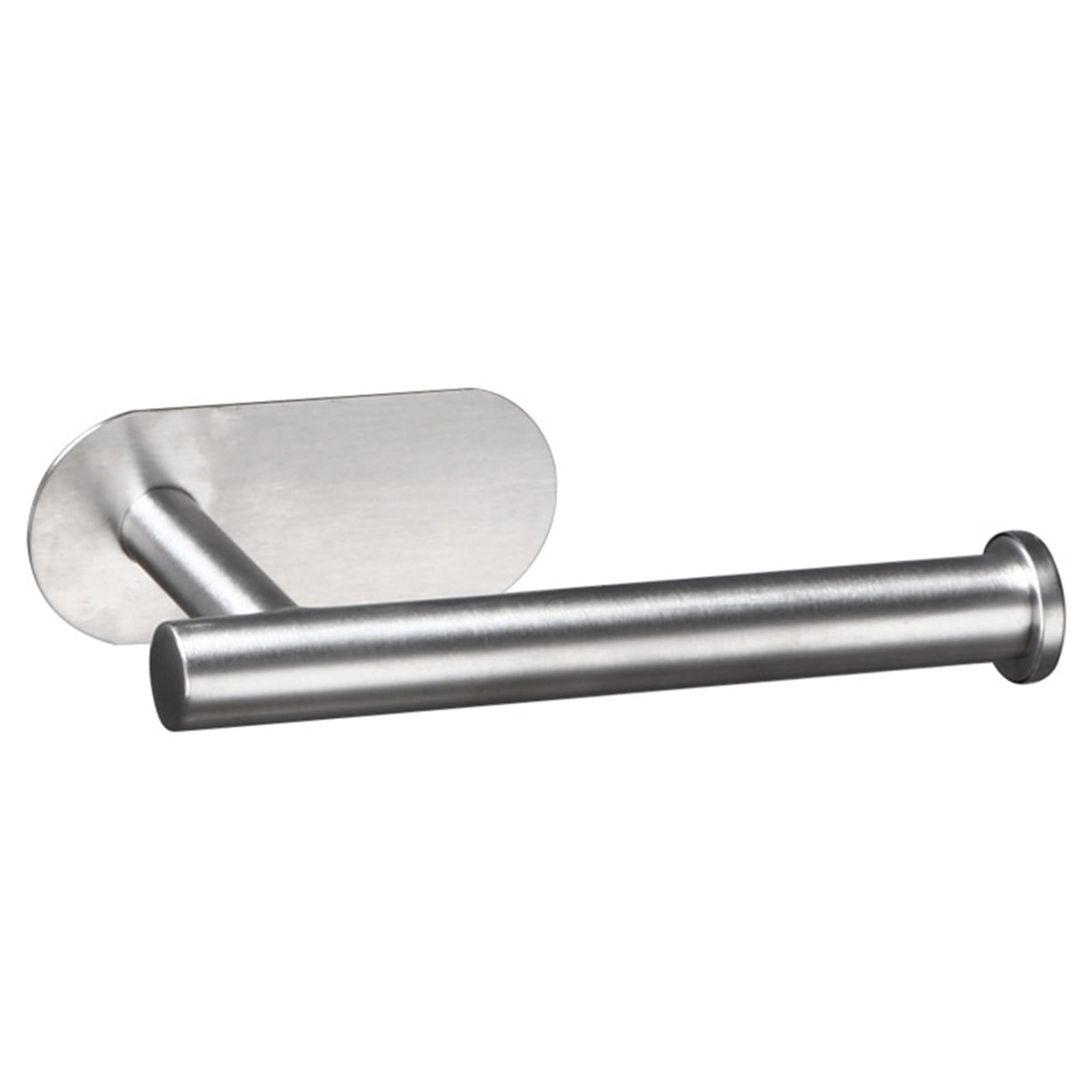 【送料無料】まちの波 粘着式トイレットペーパーホルダー ステンレス製 穴あけ不要 壁取り付け 室/キッチン/洗面台/ホテル (シルバー)