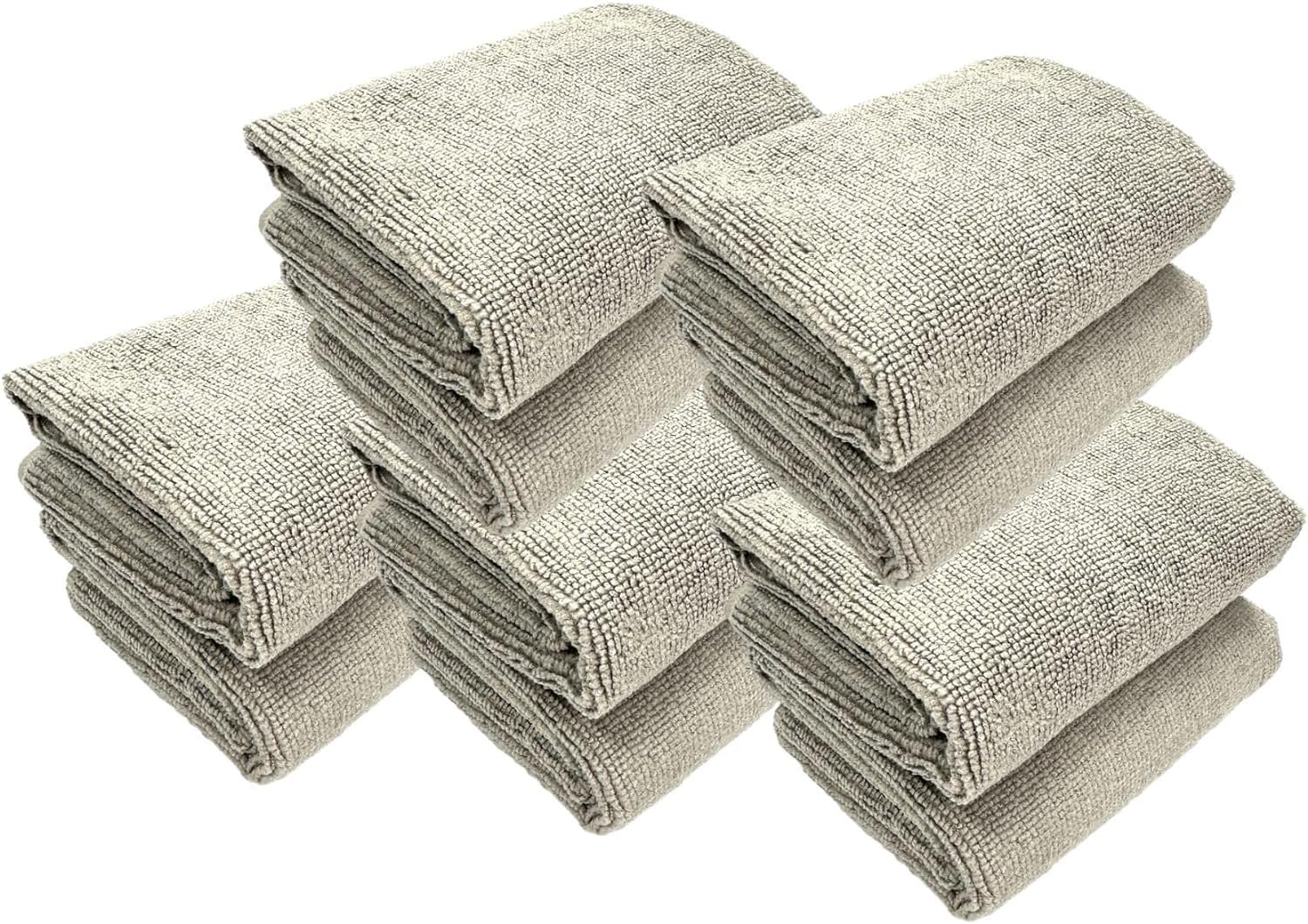 【送料無料】速乾 洗車タオル 超吸水 マイクロファイバー 傷防止 ふき取り 拭き上げ クロス グレー 40×40cm 10枚入り TARO WORKS