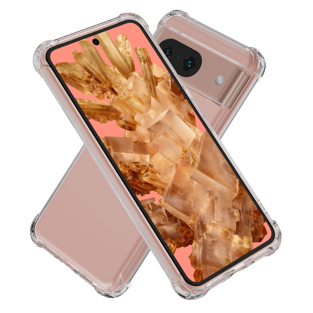 【送料無料】Hy+ Pixel8 耐衝撃 ケース ピクセル8 カバー ストラップホール 米軍MIL規格 クリア 衝撃吸収ポケット内蔵 TPU ケース