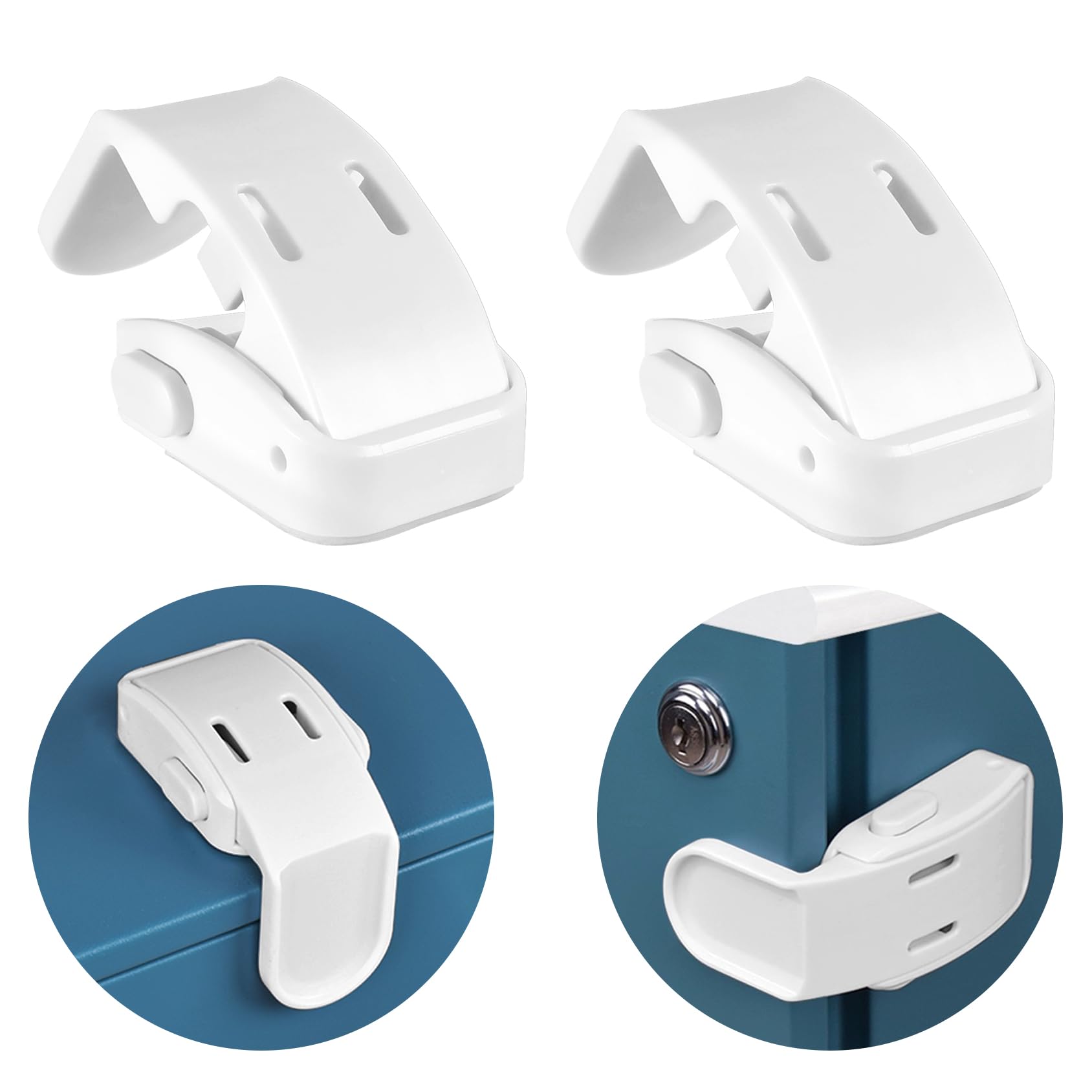 【送料無料】JOMTTW 引き出しロック ベビーガード チャイルド安全ロック ドアロックストッパー 4個セッ..