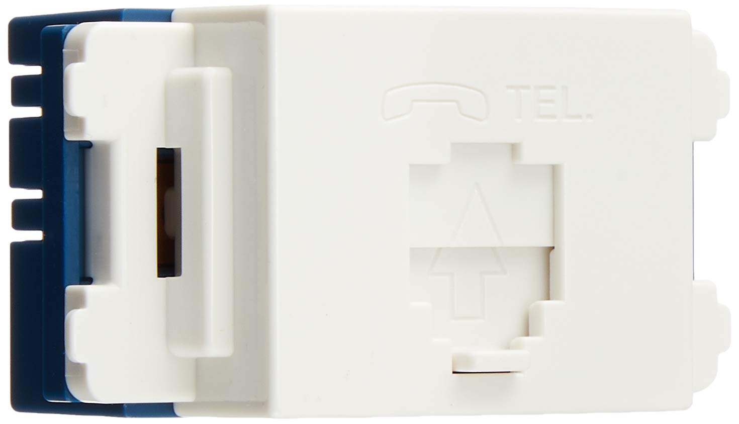 【送料無料】パナソニック(Panasonic) 埋込テレホンモジュラジャック 6極4心 フル端子 ホ ...