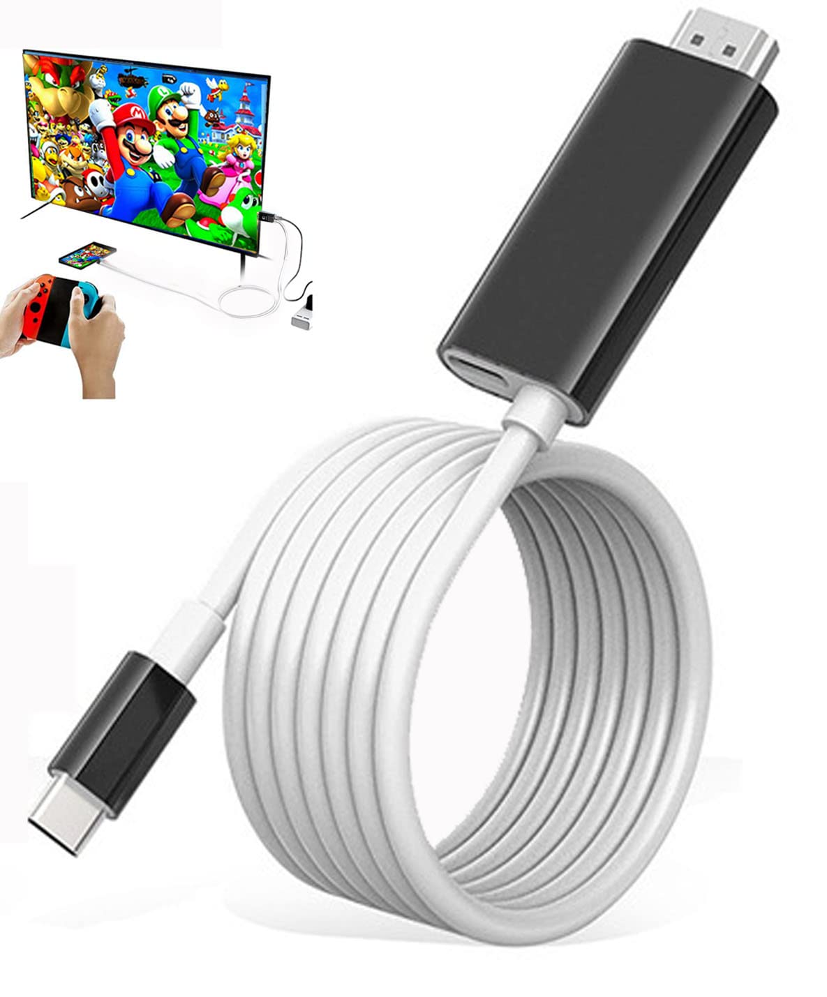 【送料無料】Switch ドック Switch交換ケーブル Type C HDMI ケーブル付き 4K&1080P解像度 TVモード ケ..