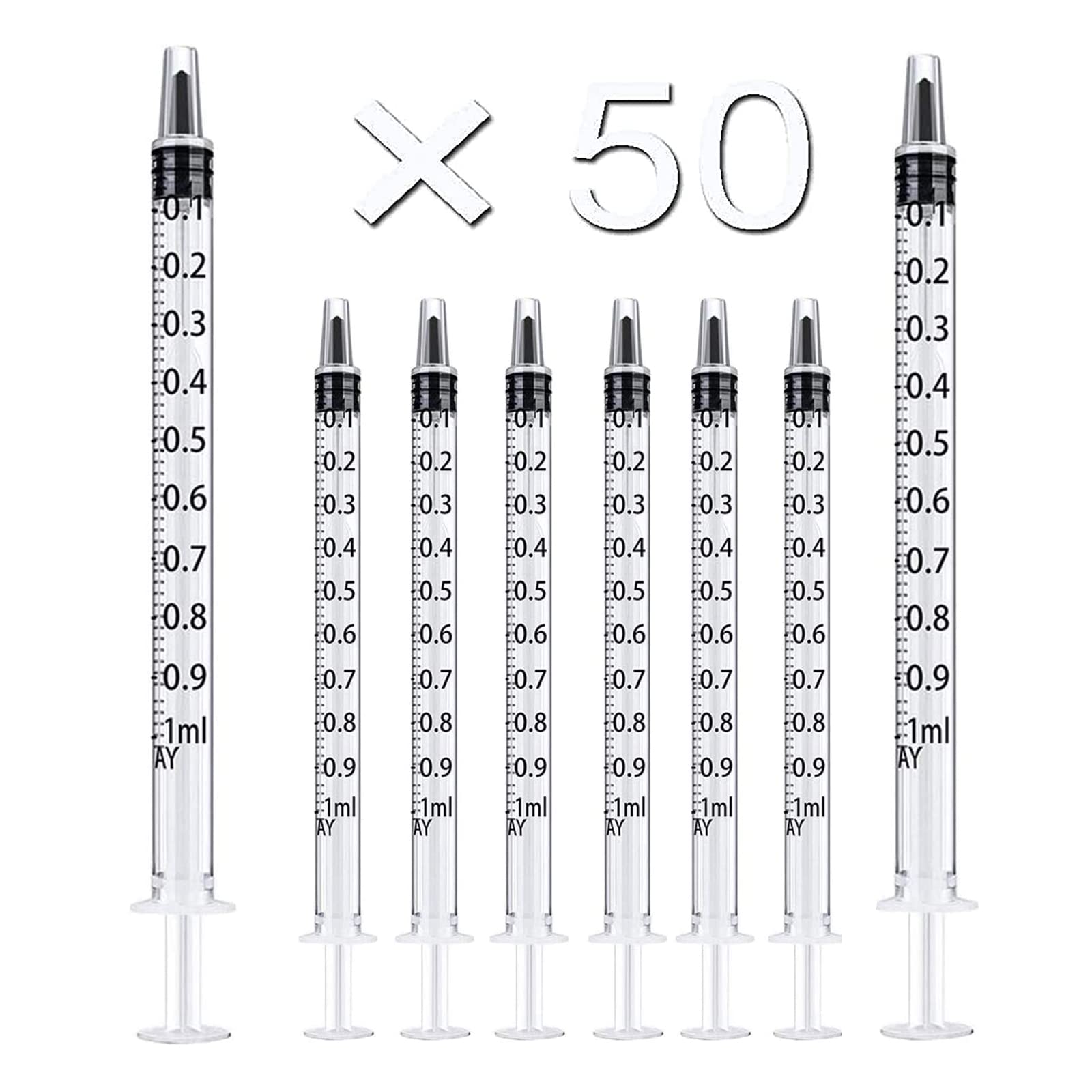 【送料無料】Chaojibao 50本セッ ト ペット シリンジ 給水 給食 1ml 計量用 プラス ...