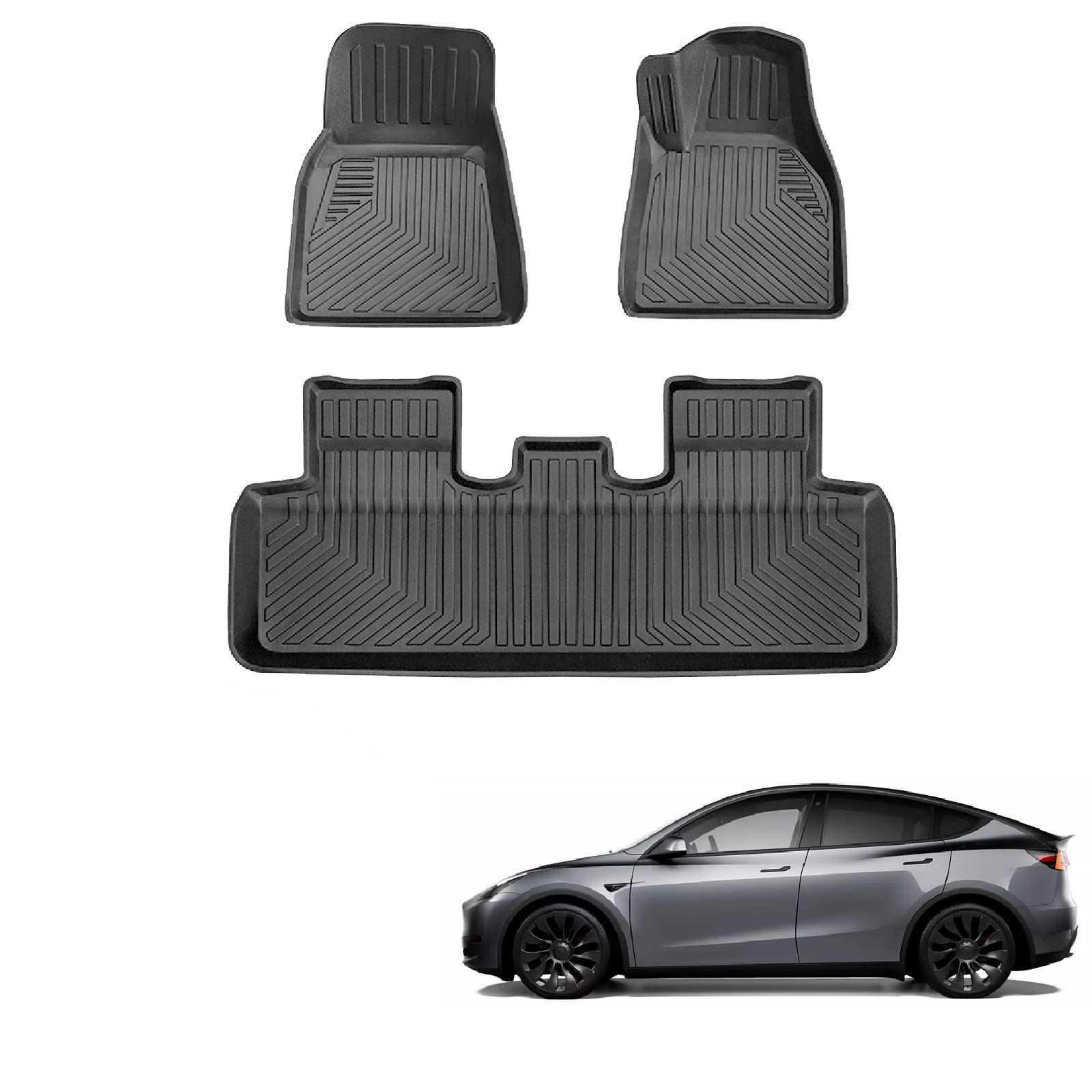【送料無料】テスラ モデルY 3Dフロアマット 立体フロアマット Tesla model Y カーマ ...