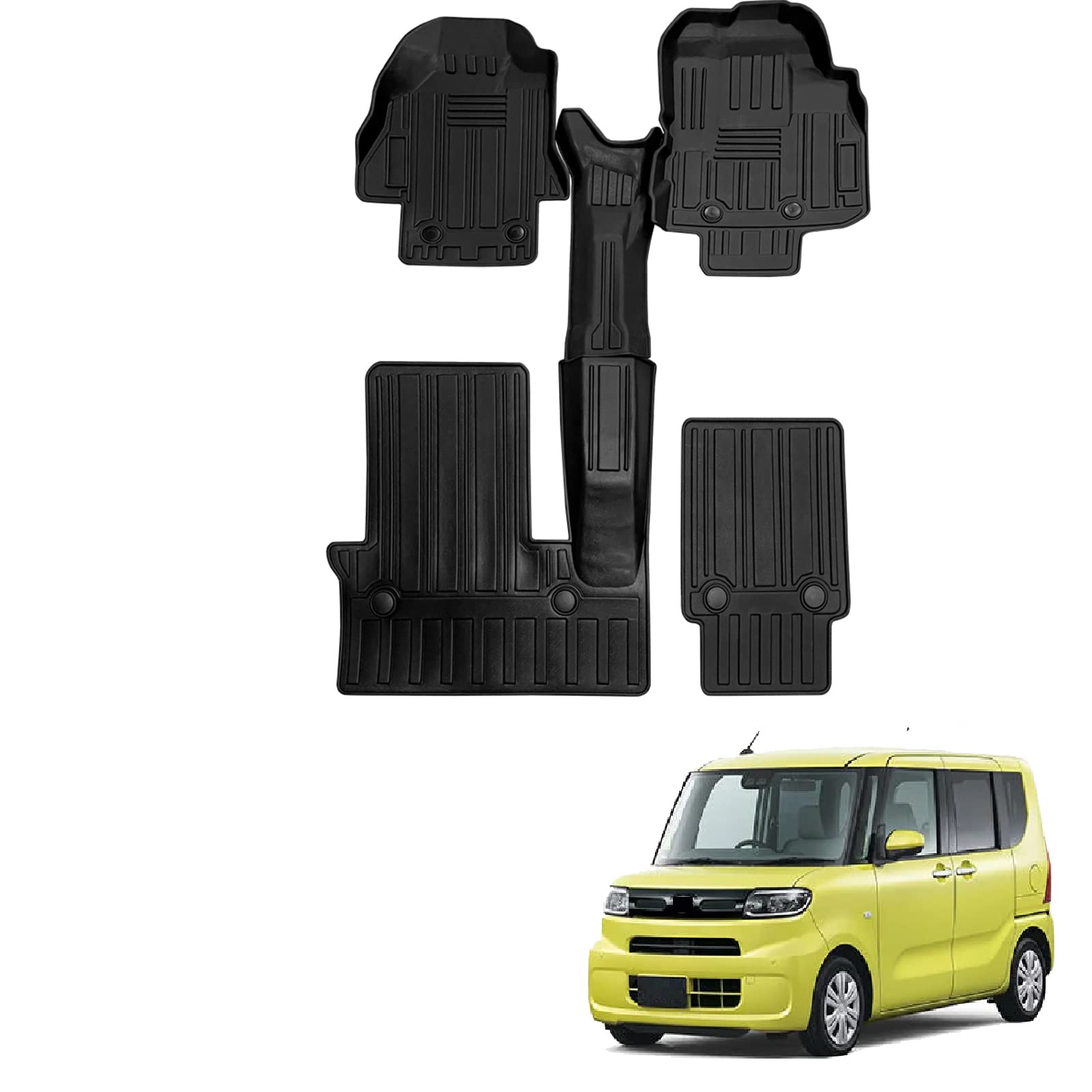 【送料無料】ダイハツ タント LA650S 3Dフロアマット タント 立体フロアマット 前期 TPE ...