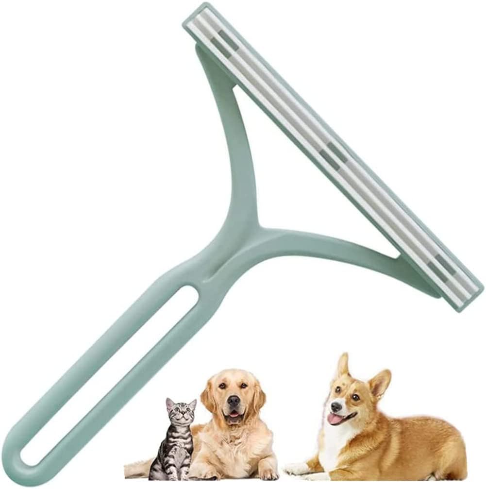【送料無料】Usblom 抜け毛取り 毛玉取り ホコリ取り 猫 犬用クリーナー ペット毛 掃除ブラシ 布団 カーペット 衣類 寝具 シート ソファー用 ほこり取り お手入れ用品 洋服ブラシ 木材 (グリーン)