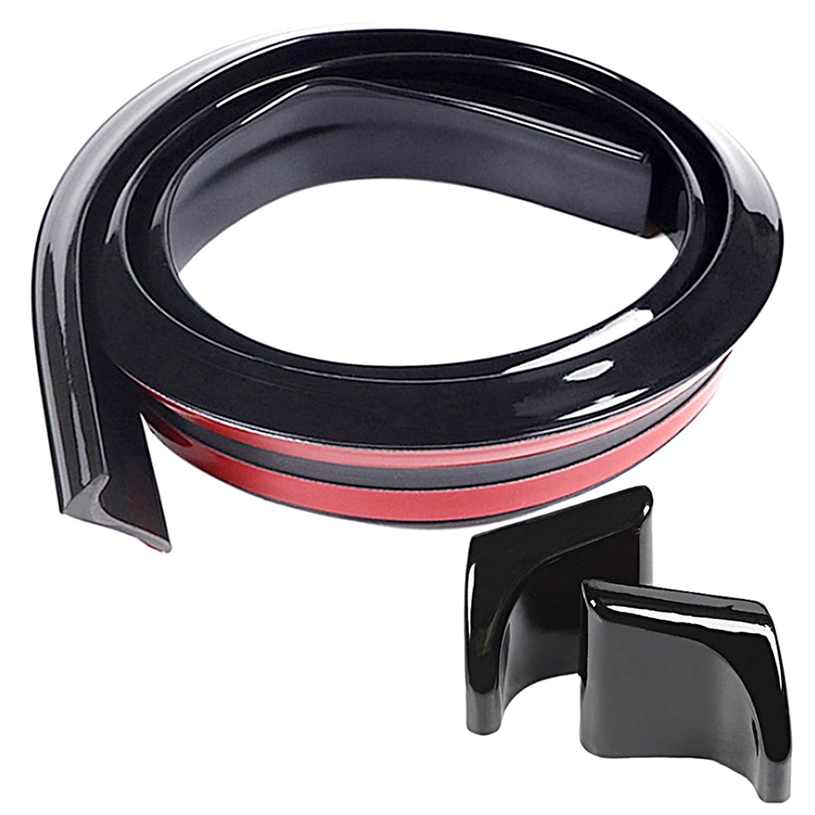 【送料無料】TradeWind エアロパーツ リアスポイラー テールゲートスポイラー ルーフスポイラー ロアスカート トランクスポイラー ドレスアップ 1.5m(4.5cm光沢黒)