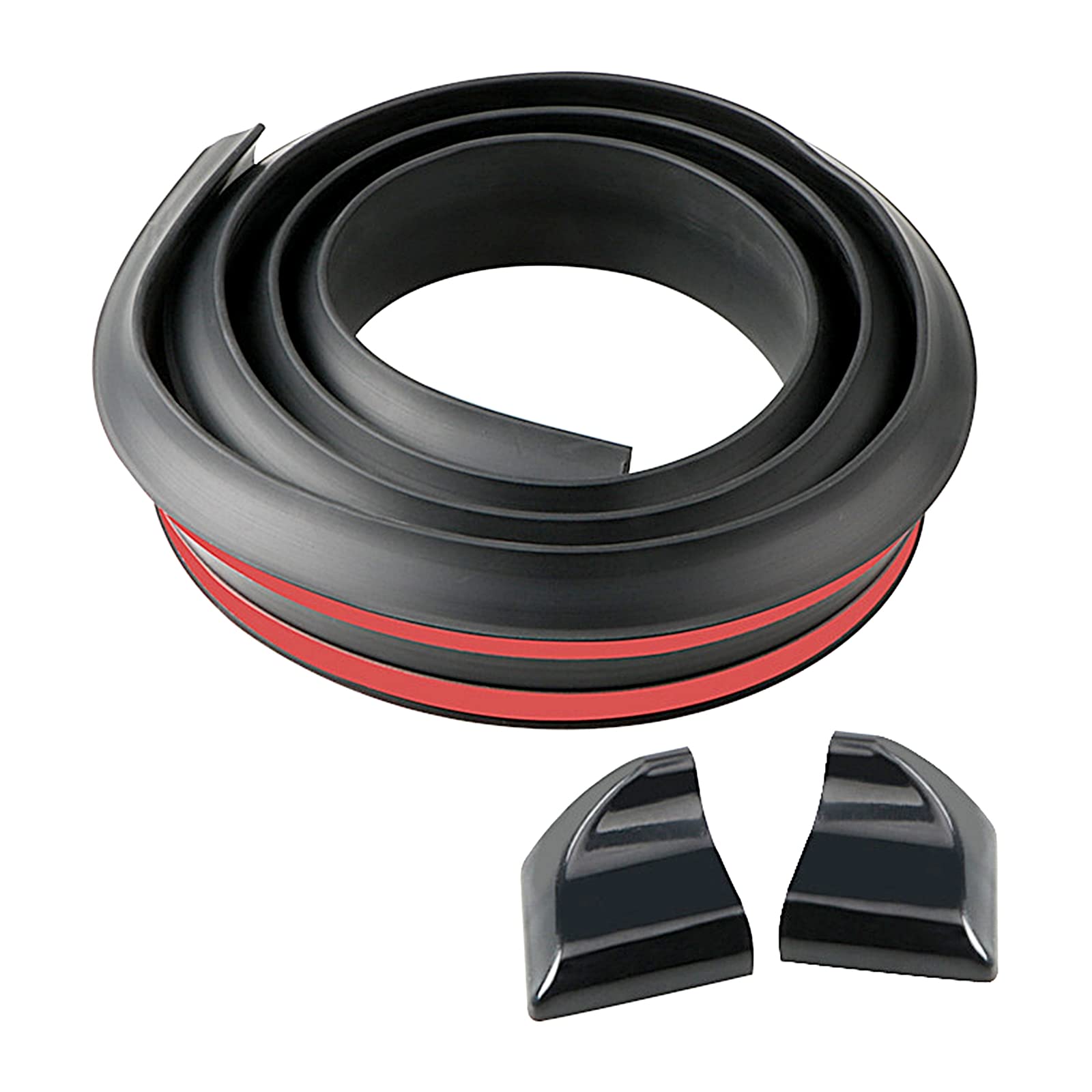 【送料無料】TradeWind エアロパーツ リアスポイラー テールゲートスポイラー ルーフスポイラー ロアスカート トランクスポイラー ドレスアップ 1.5m(3.5cmツヤ消し黒)