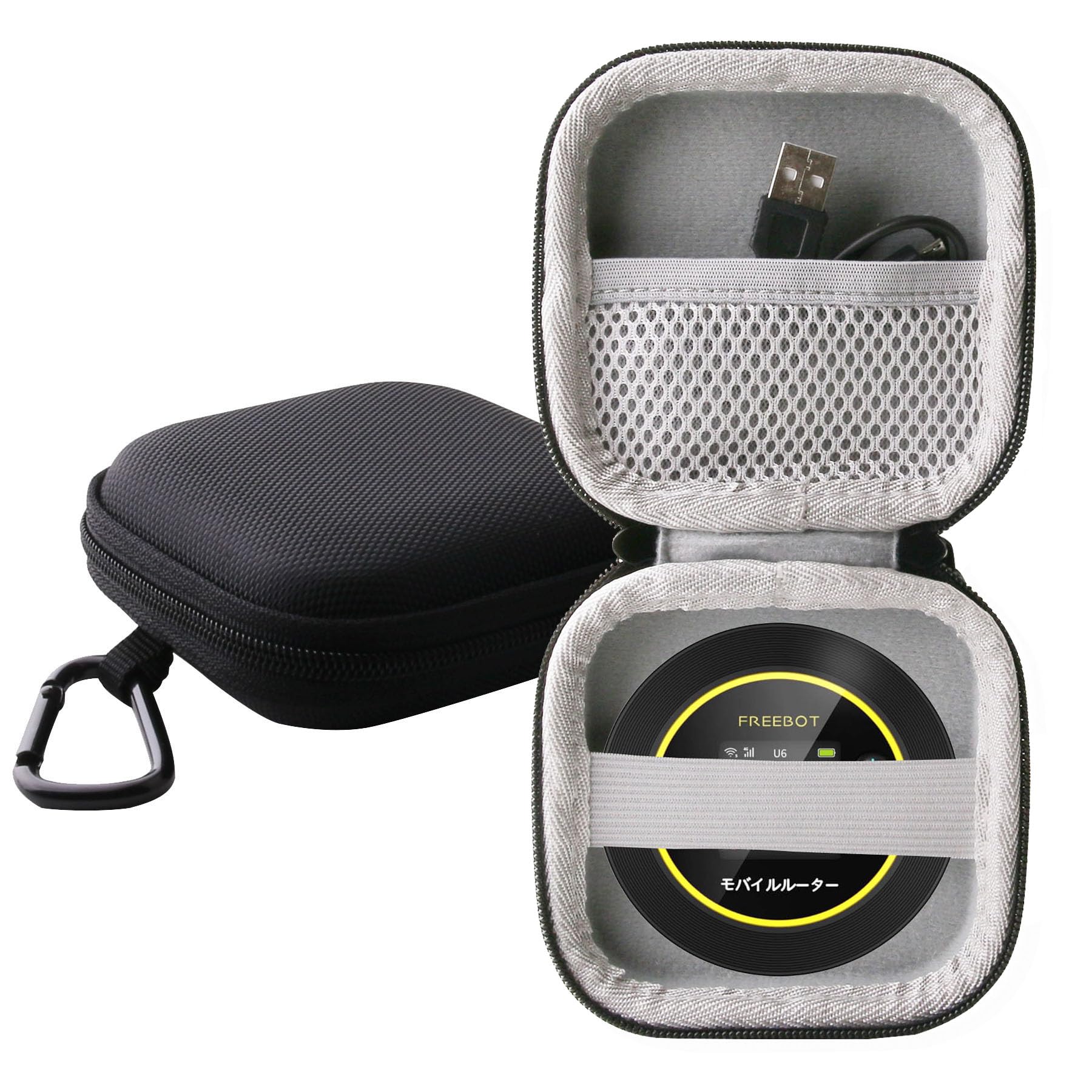 【送料無料】WERJIA 収納ケース互換のMacaroon FREEBOT SE01 ポケットwifi /365チャージWiFi モバイルルーター対応ケース
