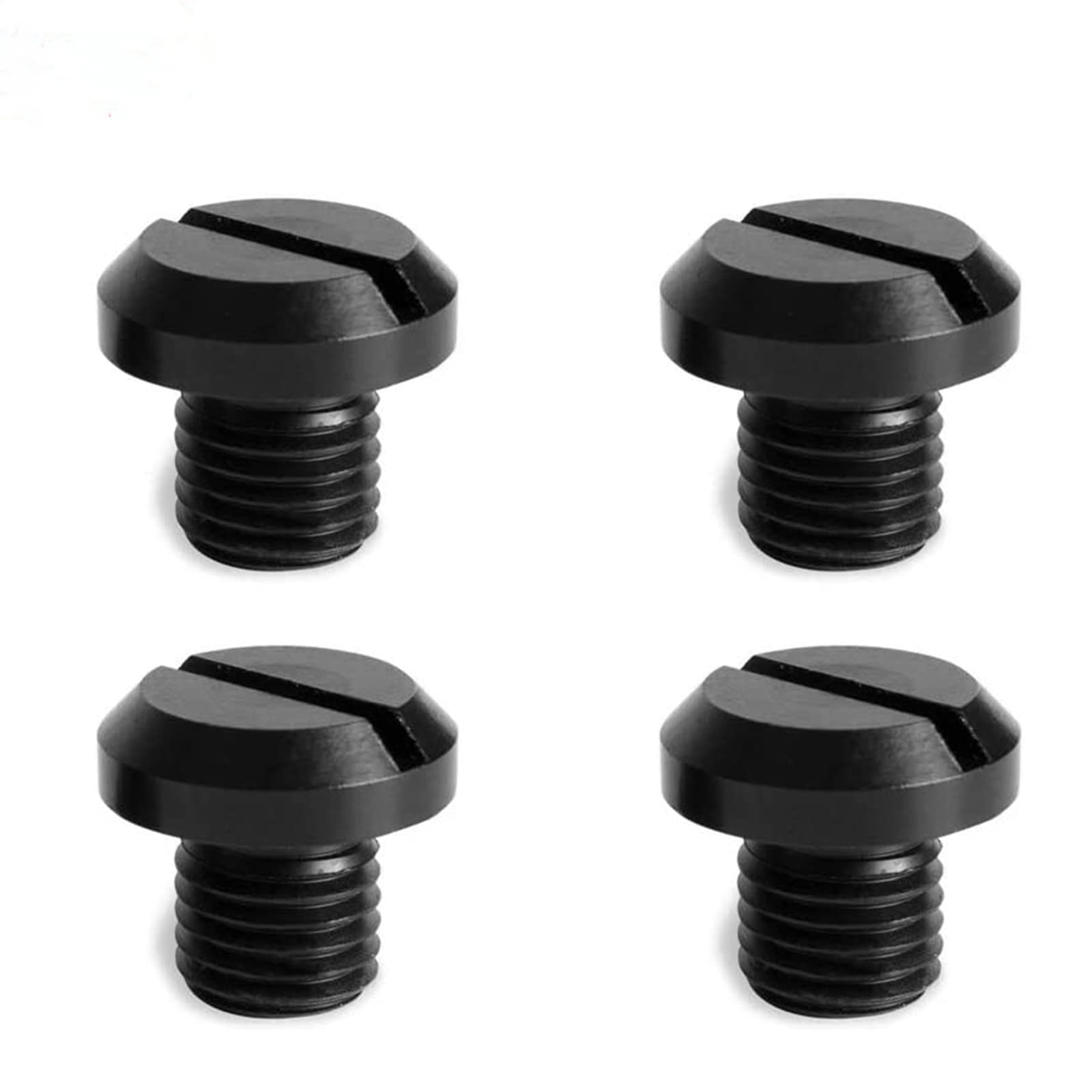 【送料無料】ミラーホールカバーキャップ M10 x 1.25 正ネジ アルミ製 ボルト バイクミラー バイミラーホールカバー オートバイク用 4個入り (ブラック)