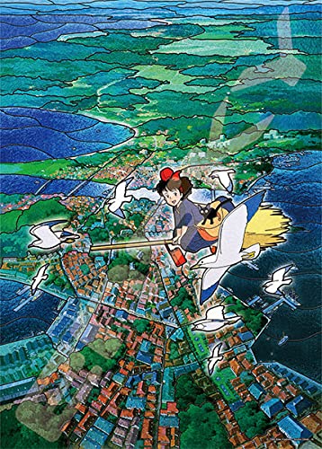 【送料無料】ジグソーパズルアートクリスタルジグソー魔女の宅急便コリコ上空500ピース