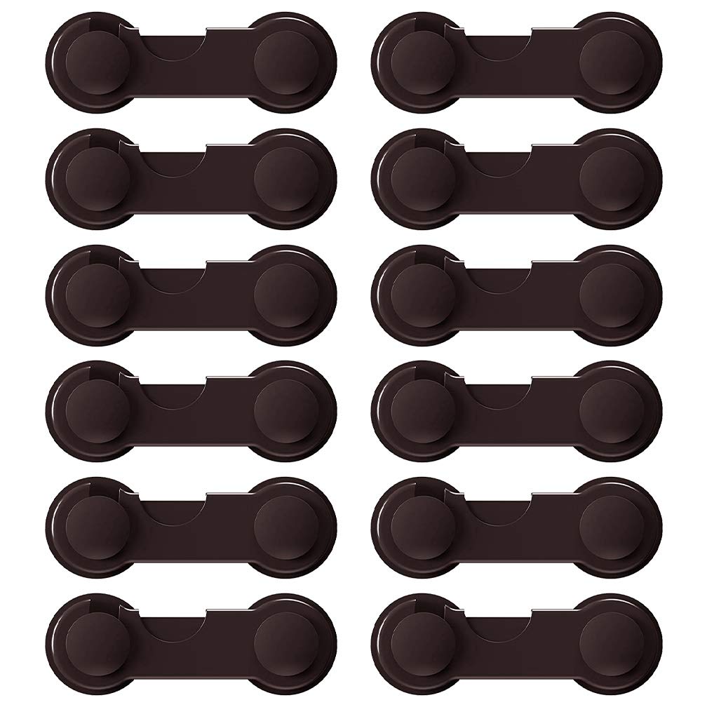 【送料無料】ベビーガード 12個入り ドアロック ストッパー チャイルドロック 子供安全ロック ワンタッ..