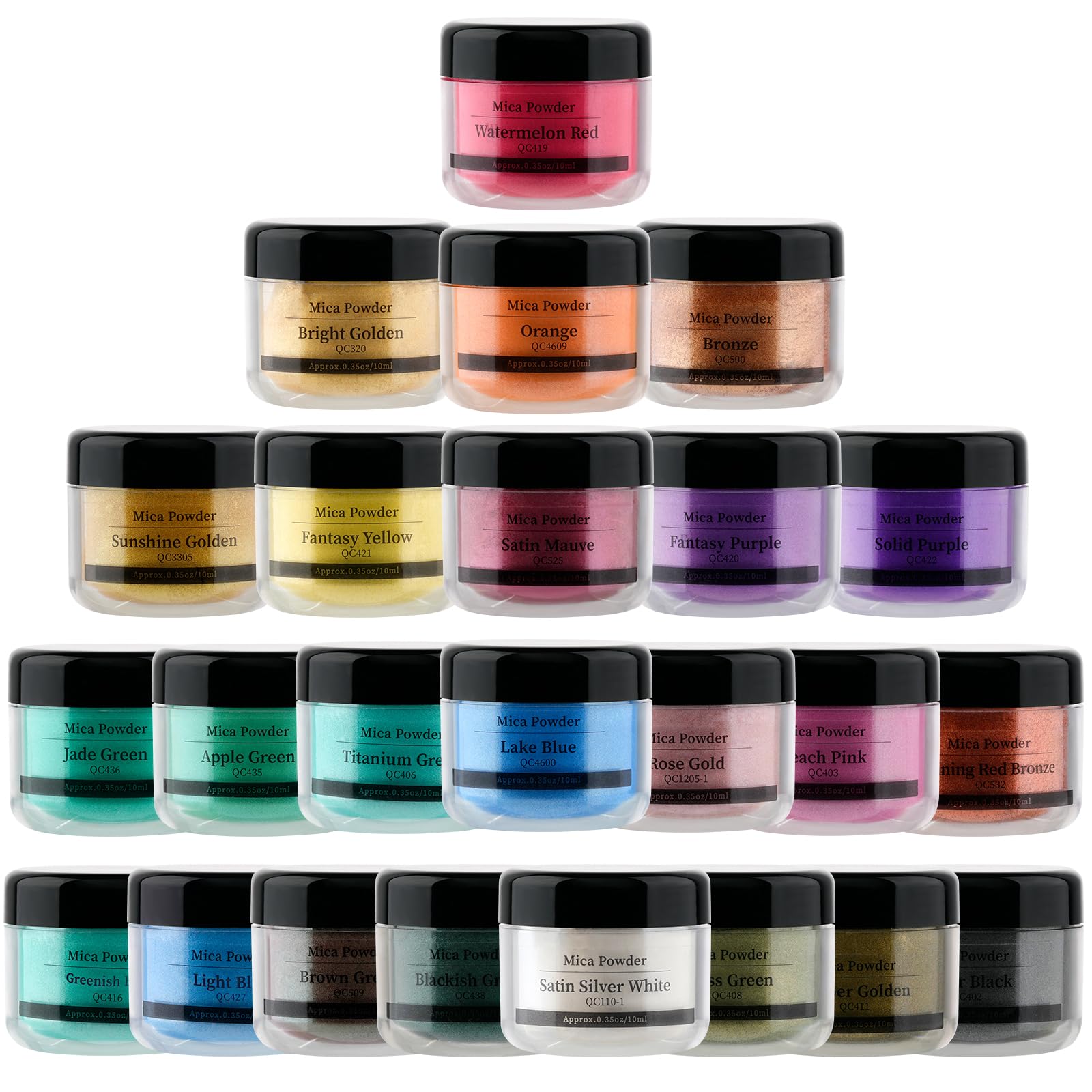 【送料無料】Biutee マイカパウダー 着色剤 10gカラー顔料パウダー 24色 石鹸作りツール ネイルパウダ..