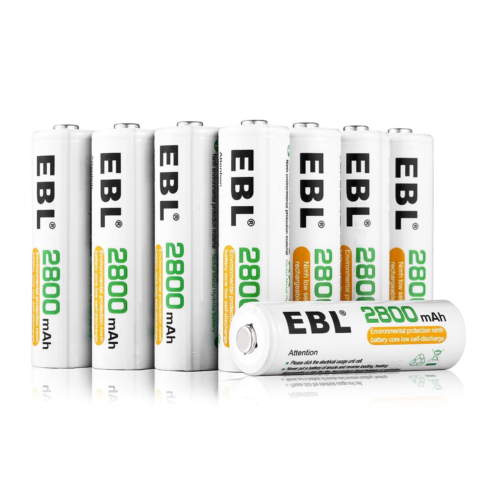 【送料無料】EBL 単3電池 充電式 8個 パック ケース付き 2800mAh ニッケル水素充電 単 ...
