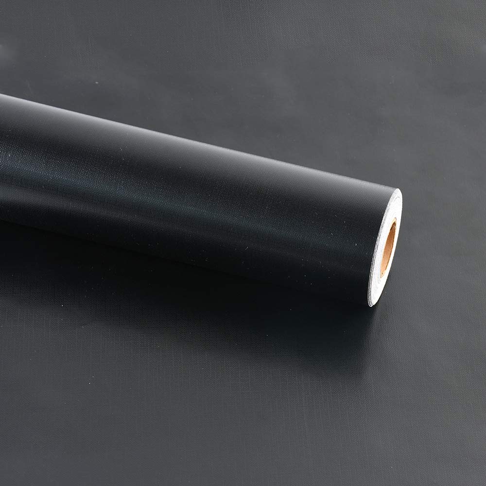 【送料無料】Homya 無地 壁紙シール 防水 リメイクシート 幅45cm全長9.7m のり付き つや消し DIY 剥がせる壁紙 マカロン カッティングシート 黒色