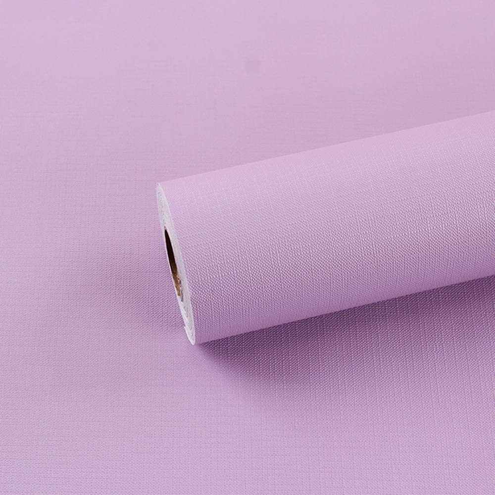 【送料無料】Homya 無地 壁紙シール 防水 リメイクシート 幅45cm全長9.7m のり付き つや消し DIY 剥がせる壁紙 マカロン カッティングシート 紫色