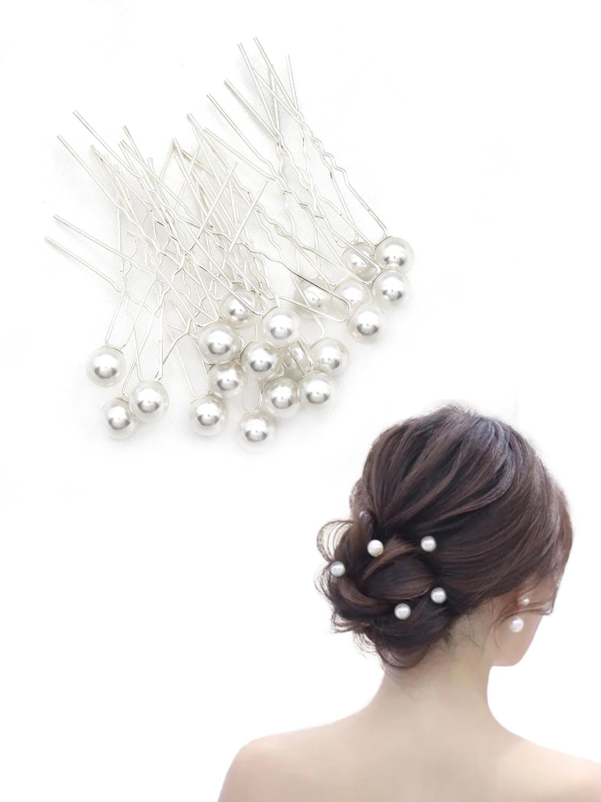 【送料無料】【BEAUTY PLAYER】パールピン 20個 パール 髪飾り ヘアアクセサリー パール お花かんざし..