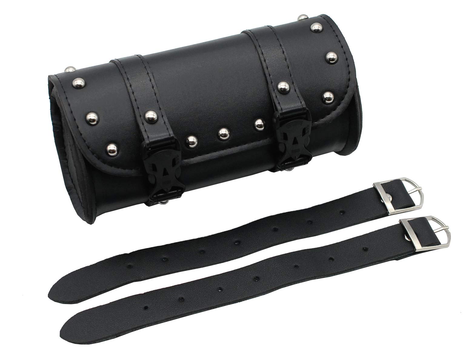 【送料無料】j-base バイク ミニタイプ ツールバック スタッズ付き 取付簡単 工具入れ ツーリング 汎用 バイク用 ツールバッグ