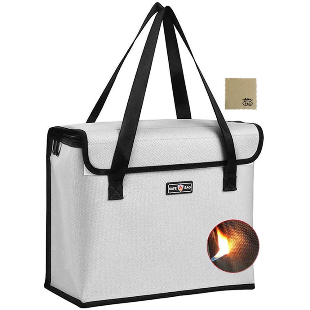 【送料無料】NGE耐火バッグ 書類保管ケース 防火 防爆 防水 防災 耐熱1000度 現金収納 金庫耐火バッグ ..