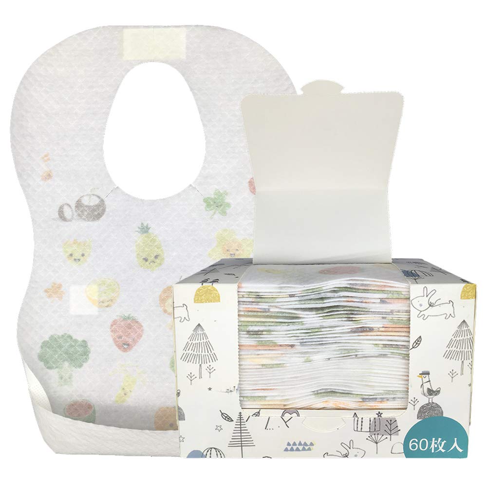 【送料無料】[iWheat] 使い捨て ベビー 食事用エプロン 使い捨て防水加工よだれかけ よだれ掛け よだれ..