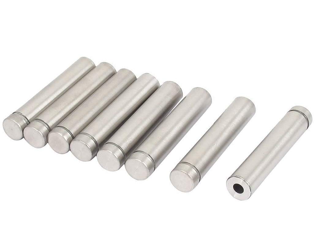 【送料無料】RuoFeng ステンレススチールウォールマウントガラススタンドオフホルダーネジネイル広 ...