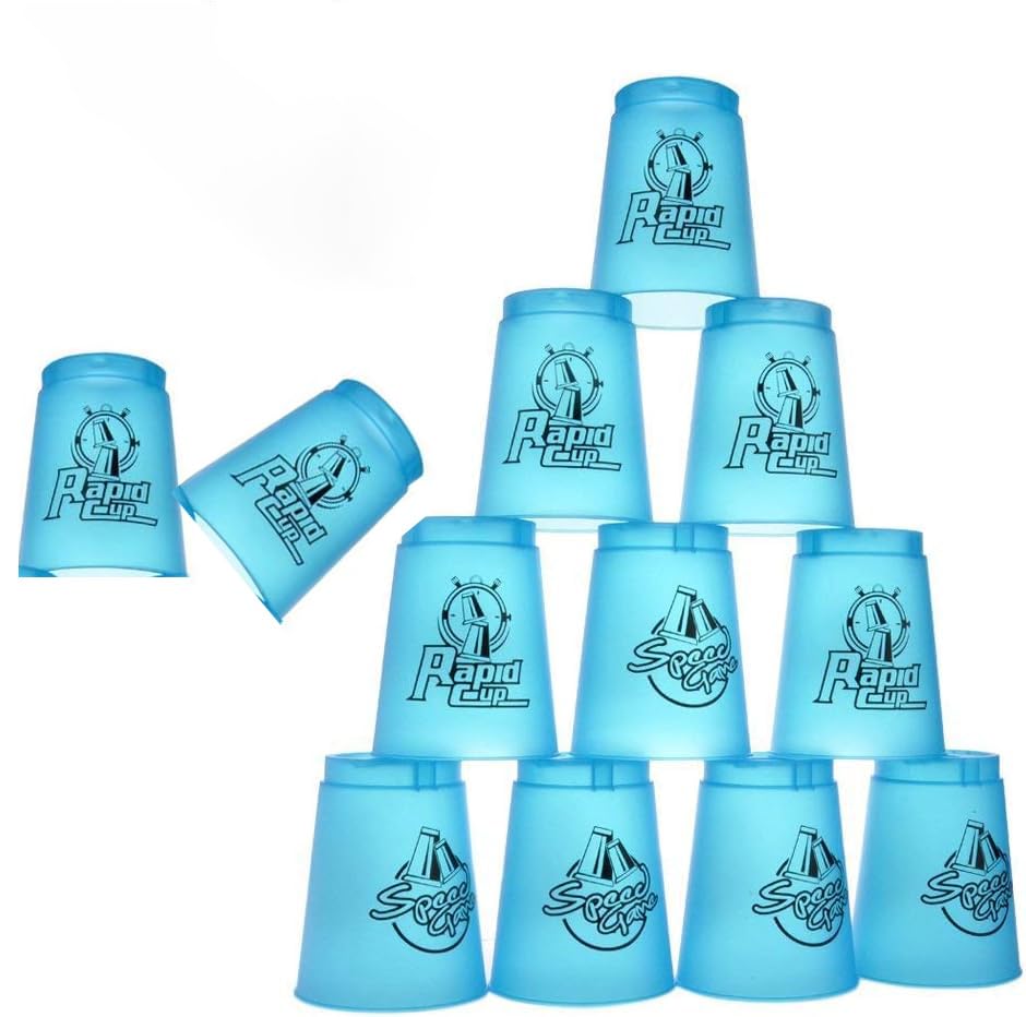 【送料無料】Cyfie スポーツスタッキング カップ 飛重ねカップ 速重ね 12個セット包装 プラス ...