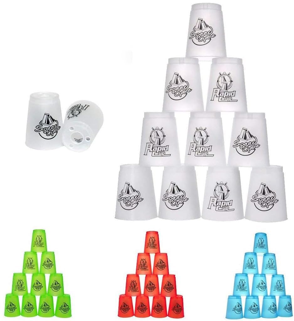 【送料無料】Cyfie スポーツスタッキング カップ 飛重ねカップ 速重ね 12個セット包装 プラス ...
