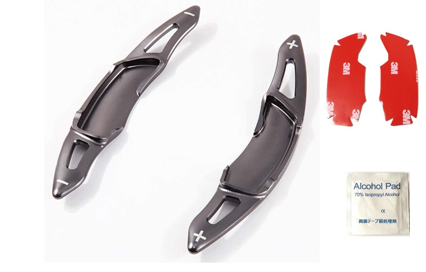 【送料無料】EVOGEAR 互換性/交換 SUBARU スバル 専用 社外品 パドルシフトカバー 3Dデザイン レヴォーグ アウトバック フォーレスター インプレッサ XV WRX S4 (灰)