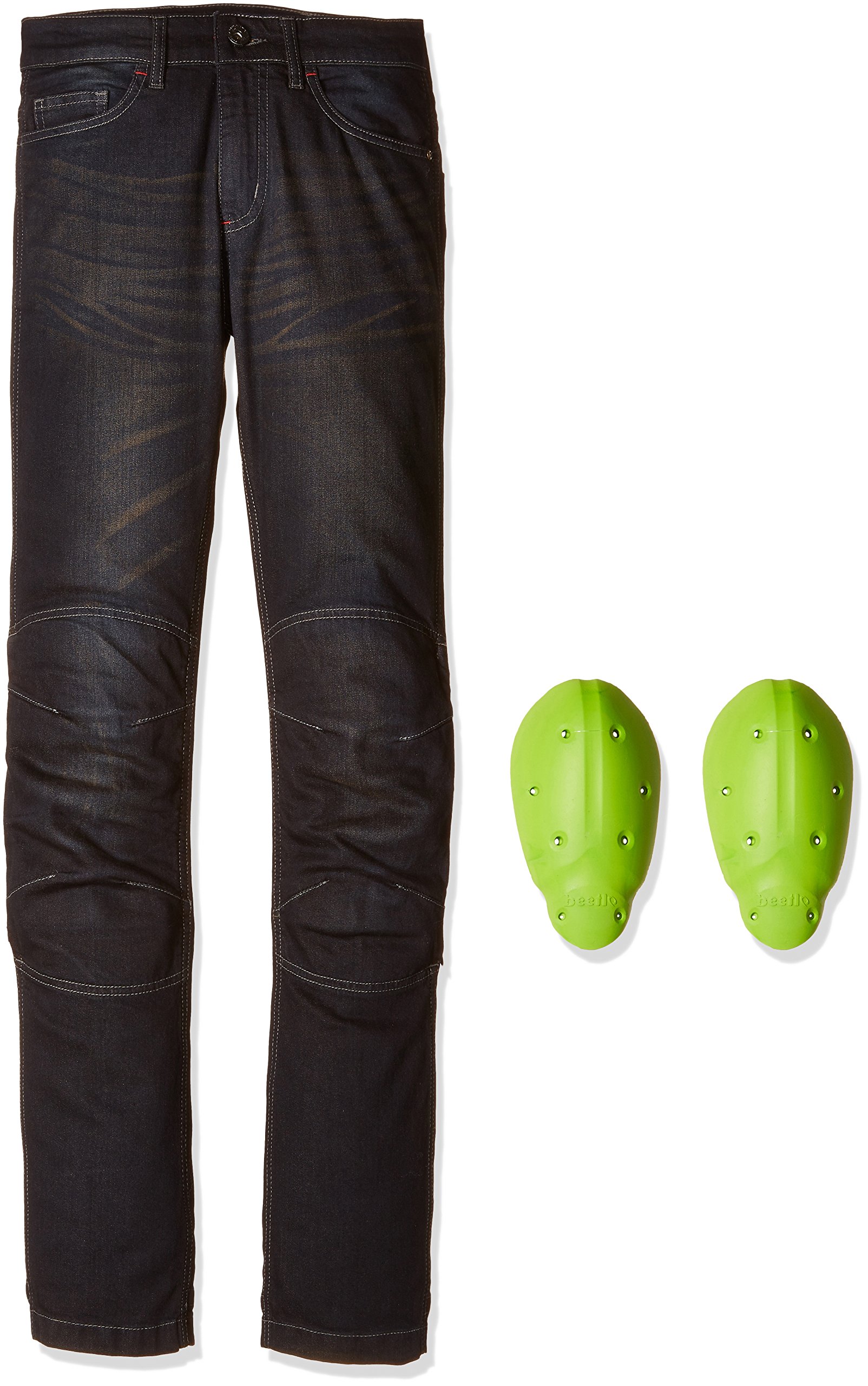 【送料無料】コミネ(KOMINE) バイク用 パンツ ジーンズ ディープインディゴ M WJ-732R 春夏秋向け プロテクター CE規格レベル2 ストレッチ素材