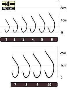 【送料無料】オーナー針 OH白狐(糸付) フック 白 4号-2 20240 釣り針