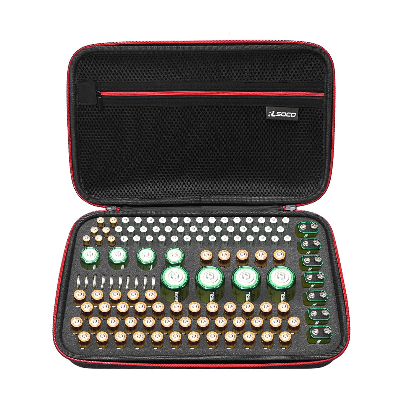 【送料無料】バッテリーオーガナイザー収納ケース - 防水ホルダーは120以上の電池を収納できます：  ...