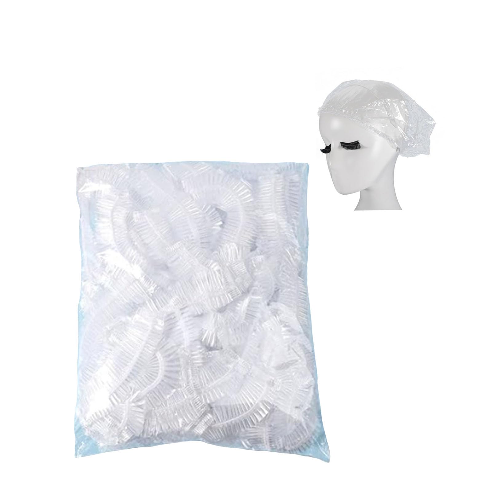 【送料無料】シャワーキャップ 使い捨てヘアキャップ 100枚 ヘアーキャップ ヘアーカラー用 髪染め ...