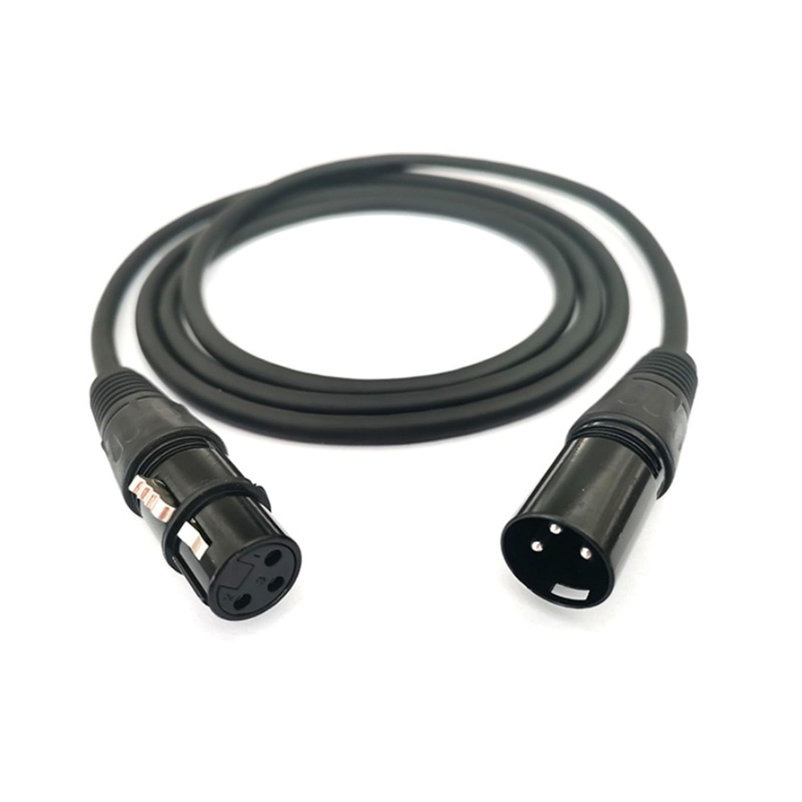 【送料無料】XLRケーブルマイクケーブル 3ピンXLRオス-メス プラグブラックPVCジャック マイ ...