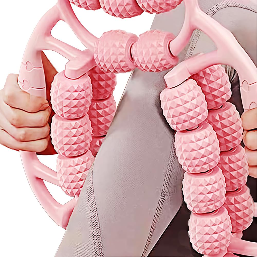 【送料無料】筋肉マッサージローラー 三次元リングマッサージャ ーラーヨガフィットネス装置 男性と女..