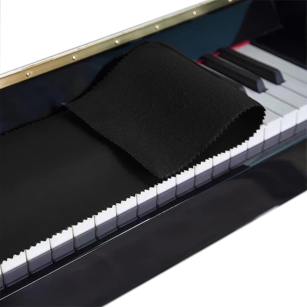 【送料無料】電子ピアノ 洗える ダスト 直立型ピアノ用 15*125cm 伸縮性のある おしゃれ シンプル 耐摩耗 ナイロン製 キーボードカバー 鍵盤カバー 黒