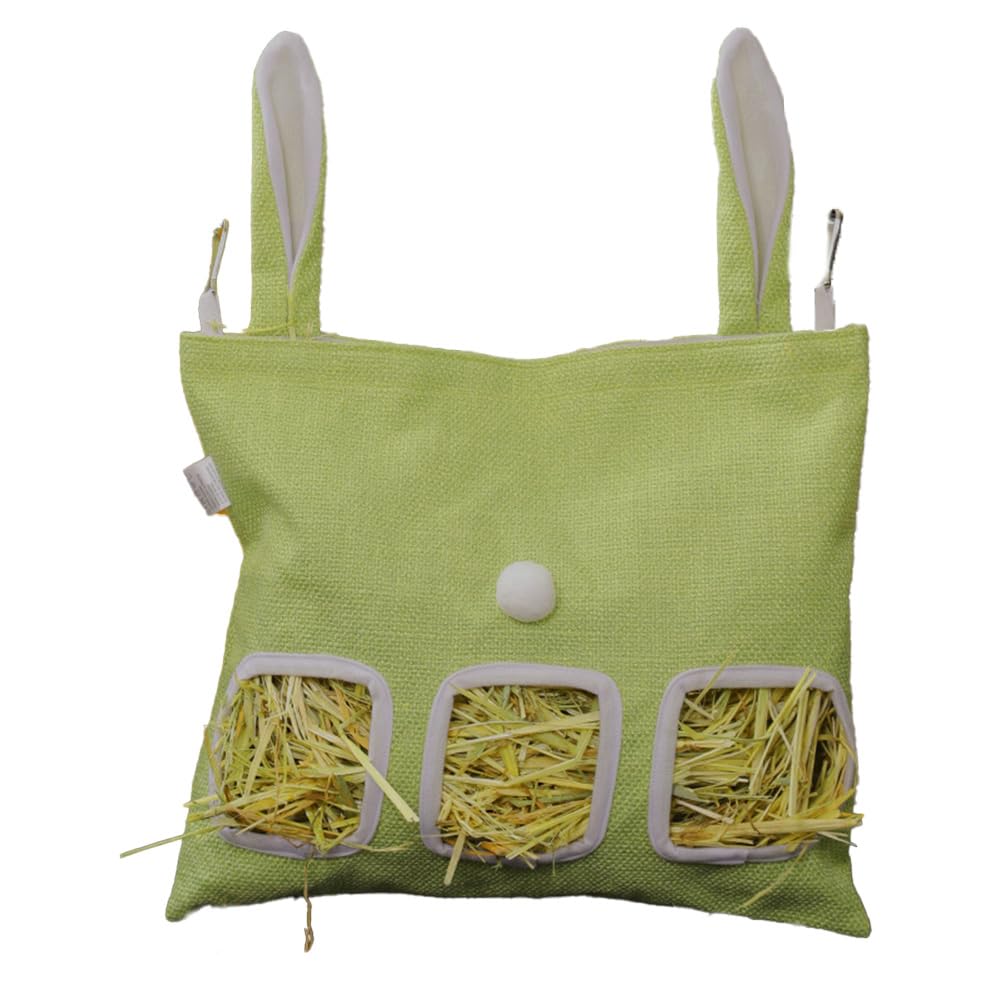 【送料無料】うさぎ 牧草入れ 干し草フィーダーバッグ ケージ用牧草フ ウサギ用給餌バッグ えさ入れ吊..