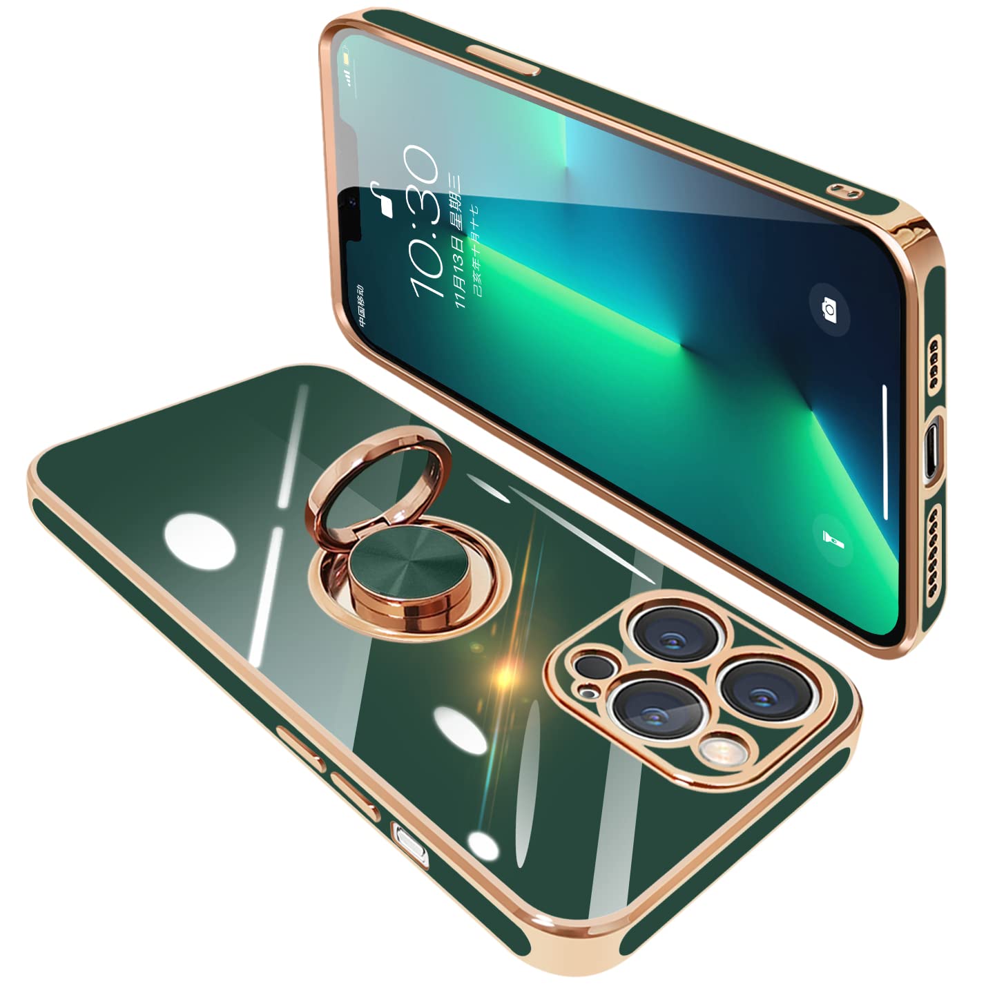 商品情報商品の説明主な仕様 【対応機種】iPhone13ProMax（6.7インチ）用 リング付き ケース。ご希望の商品、カラー、対応機種を十分ご確認の上、ご注文頂きますようお願い申し上げます。（※注意事項: ワイヤレス充電対応不可）【リングの機能＆スタンド機能】360°回転可能リングホルダーです。片手で携帯を操作でき、滑り止め、落下などのことを防げます。リング.ホルダーの機能は携帯を横に放置できて、いつでもどこでも音楽、映画などの娯楽番組を思い切り楽しめます。【電気メッキフレーム】iPhone 13ProMax バンパーコーティングは高度な電気メッキ技術を採用し、をよりゴージャスにします。色付きのエッジはあなたの 携帯電話 を他のものから際立たせます。【柔軟素材☆衝撃吸収】 ゴムやシリコンのように柔らかいTPU素材使用！！ iPhone13ProMax 本体に完全フィットし、iPhone 13ProMax 全体を包み込むデザイン。 大切な iPhone 13ProMaxを落下時の衝撃や傷など、あらゆるダメージからしっかりと守ります。 カメラレンズ周りは、0.05mm高く設計されており、レンズを摩擦や傷から保護します。【精確的なデザイン】当商品がiPhone 13ProMax相応の専用設計ですから、スマホとぴったりフィットします。ケースを付けても接続端子やイヤホン、サイド側ボタンなどスムーズに操作できます。