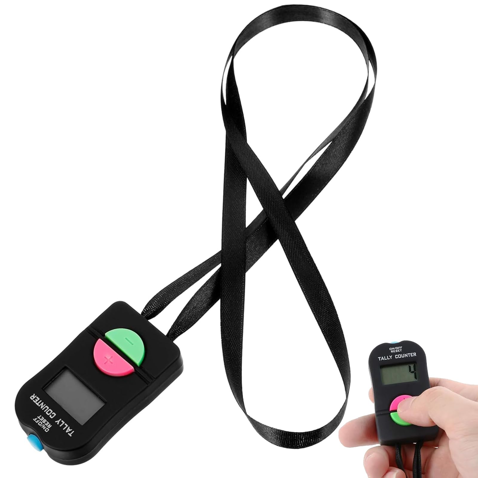 【送料無料】OptiPro カウンター 数取り器 4桁 0-9999 増減可能タイプ 電池付き 簡単 ...