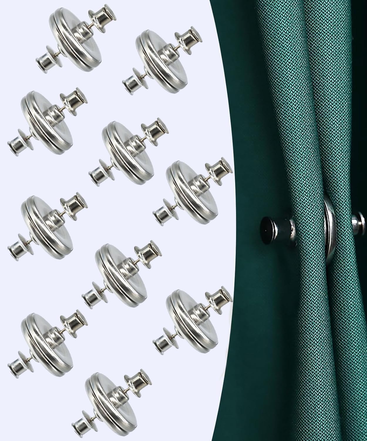 【送料無料】TerraShine カーテン 磁気バックル 10組セット カーテンマグネット カーテン ...