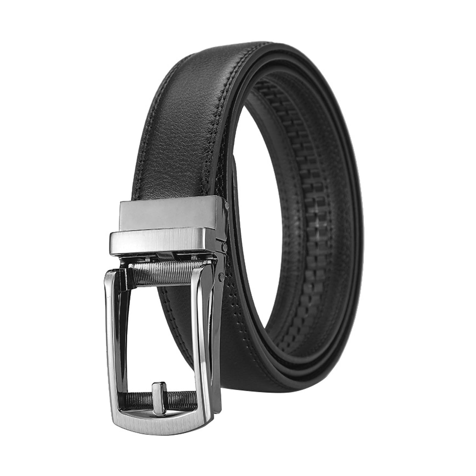 【送料無料】[OptiPro] ベルト メンズ ビジネス 本革 オートロック式 穴なし 無段階調節  ...