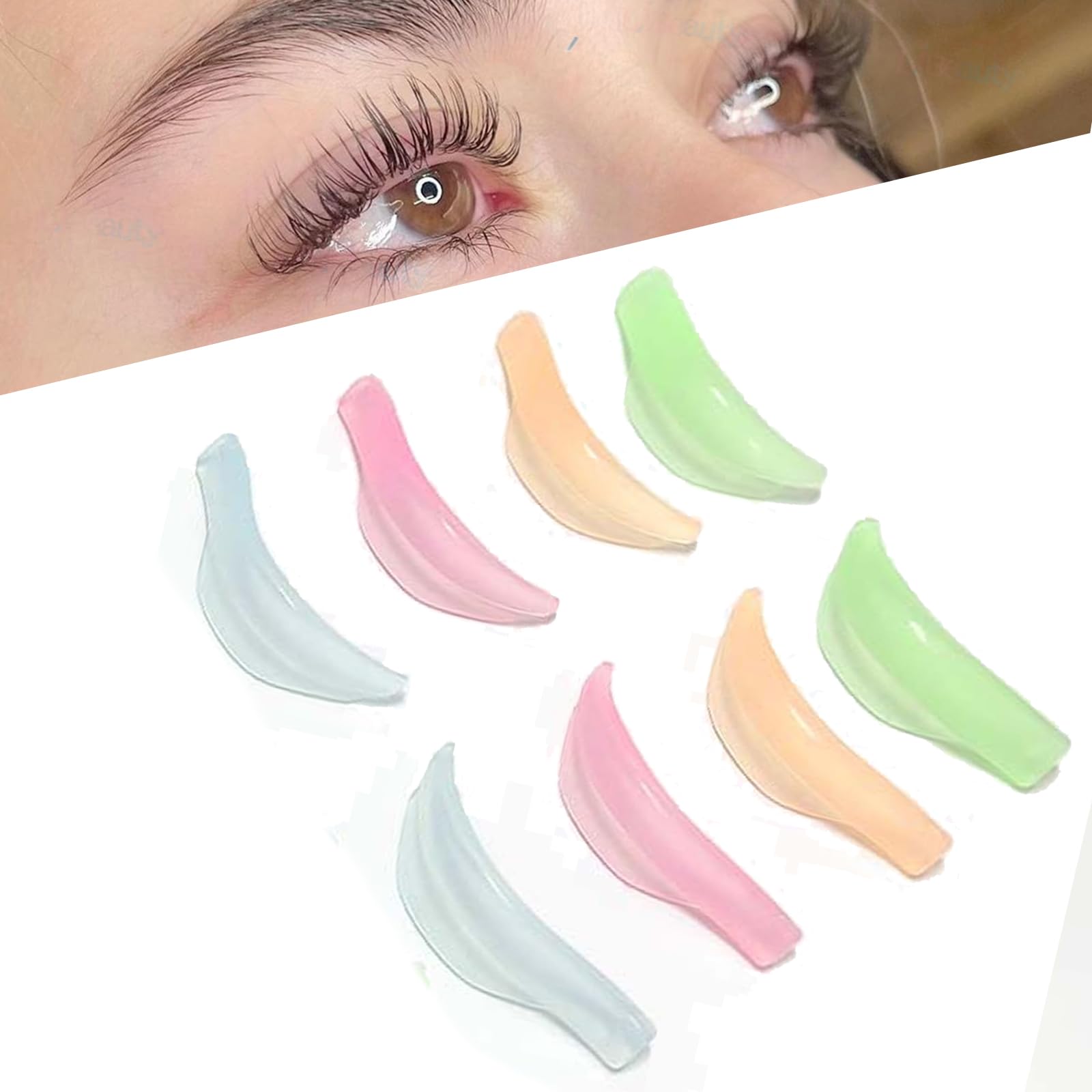 【送料無料】TerraShine まつげリフティングシリコンパッド 8個 まつげ専用軟化パッド パー ...