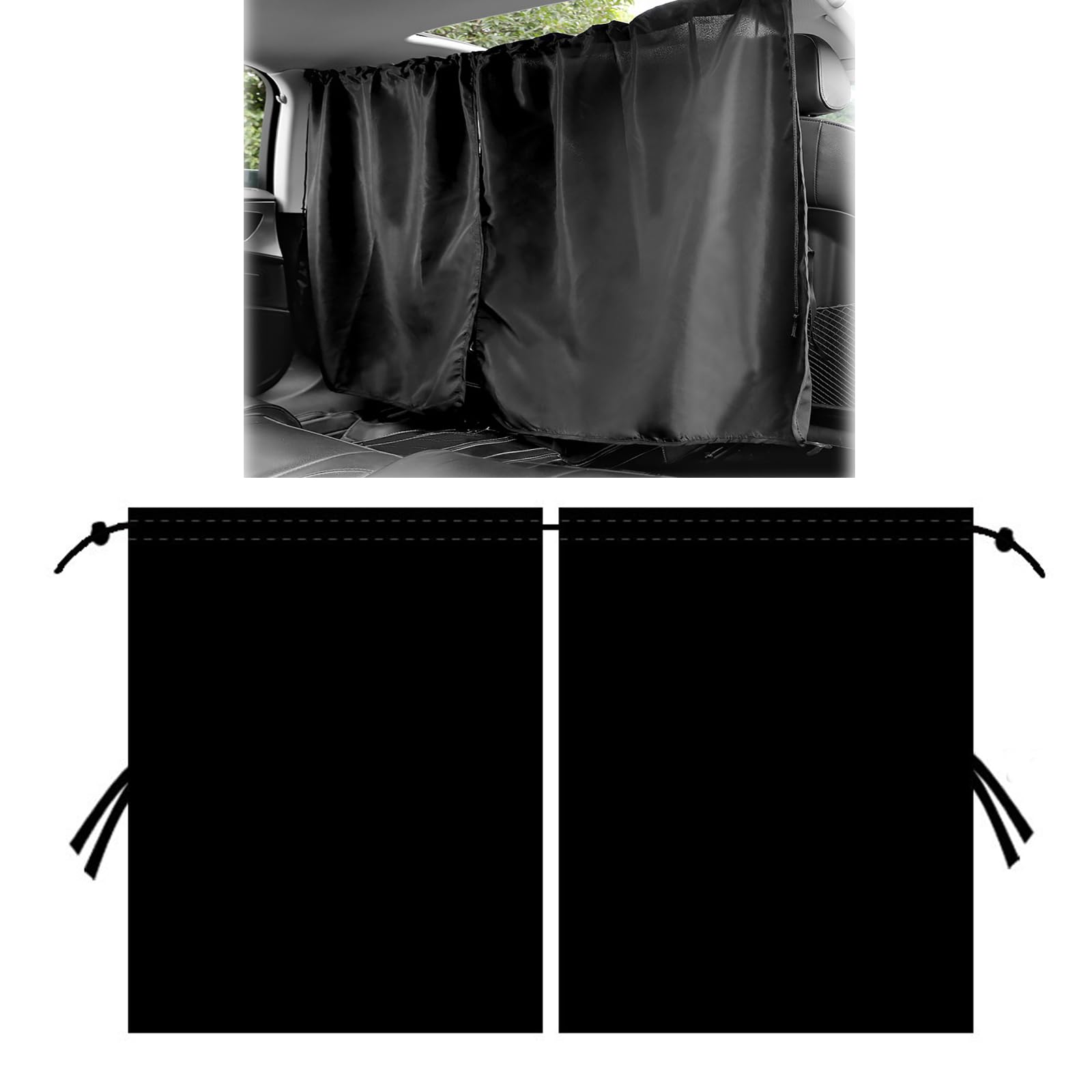 【送料無料】OptiPro 車用カーテン 車用サンシェード 車窓日よけ 仕切りカーテン 紫外線対策  ...
