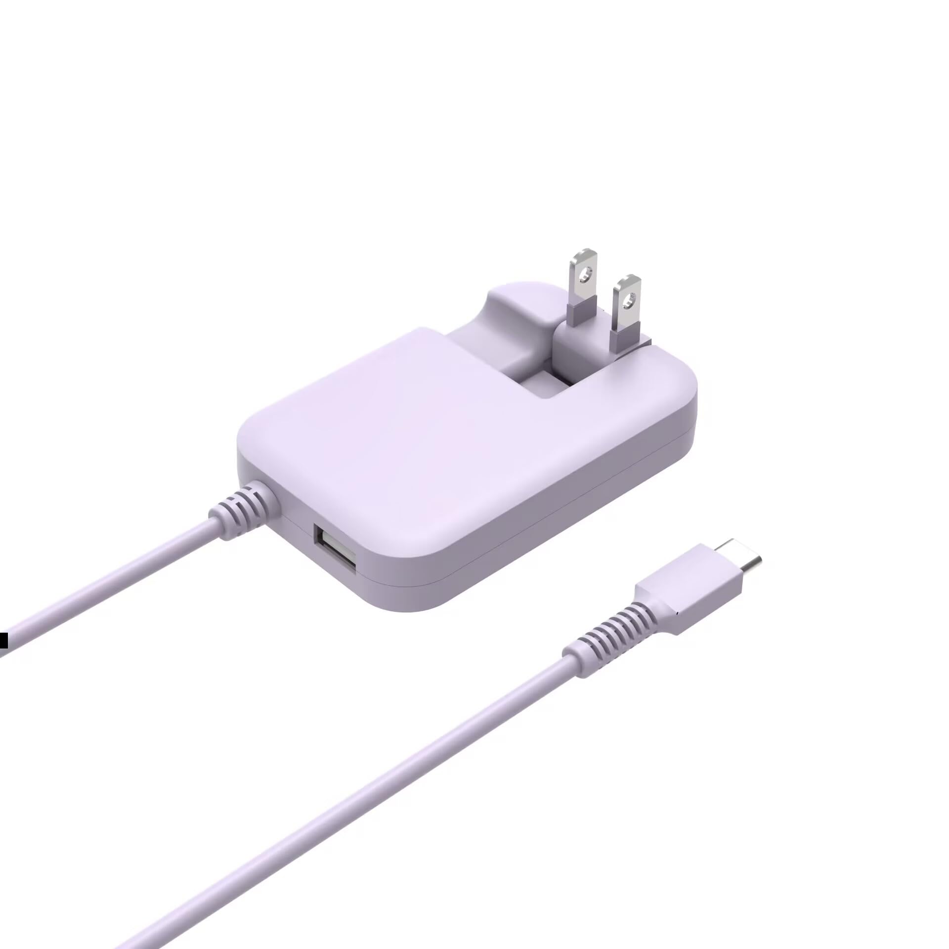 【送料無料】【新版】USB充電器 PD30W 急速充電器 Type-C 充電器 タイプc GaN30w(PD30W&QC3.0/Type-Cケーブル&USB A/PSE認証/16mm超薄型)スマホ充電器 折りたたみ式プラグ 2つ同時充電 ACアダプター コンセント iPhone15 Pro/Galaxy/Android/Switchその他 USB-C/USB-A各