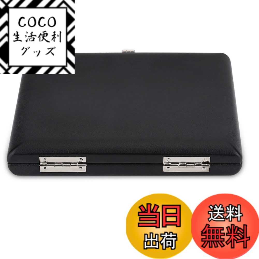 【送料無料】bizofft 木製のサックスリードケース、サックスリードケース、防水性があり、6個のリード用スロットで簡単に掃除できますサックスホーム用PUレザーカバー