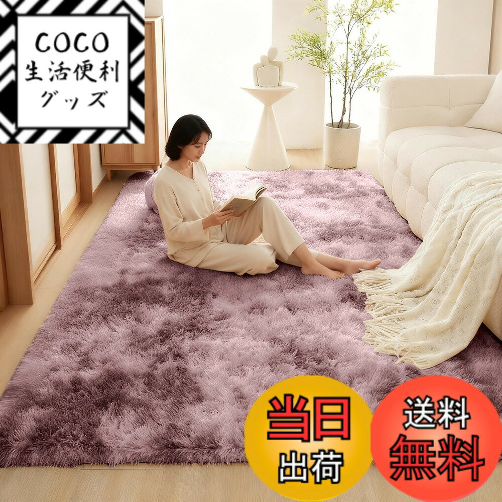 【送料無料】ラグマット カーペット ラグ 洗える シャギーラグ HOSUR 120x160cm 滑り ...