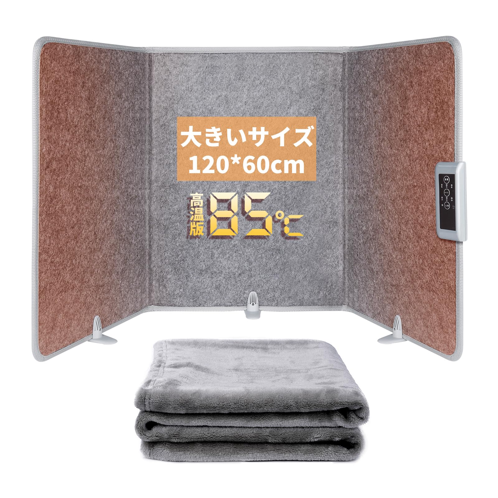 【送料無料】パネルヒーター 足元ヒーター 高温版85度 デスクヒーター Ninonly 足元用 デス ...