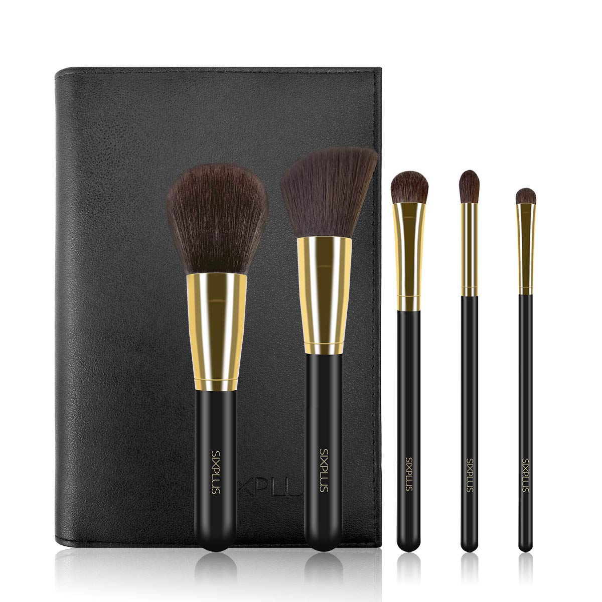 【送料無料】SIXPLUS シックスプラス メイクブラシ 5本セット HALO シリーズ ブラックゴ ...