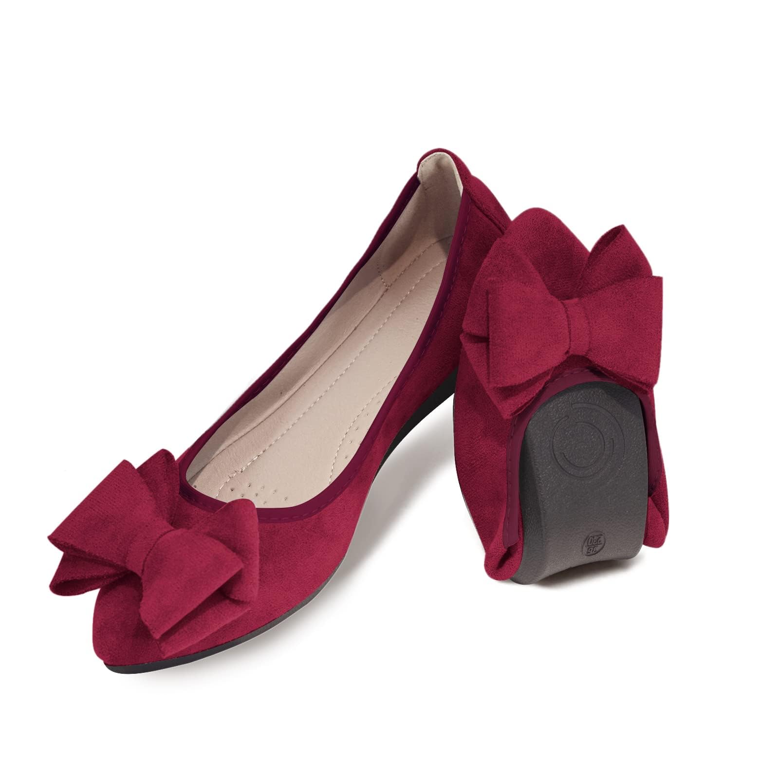 【送料無料】[Emsoulnioi] バレエ シューズ パンプス バイカラー フラット レディース ビジネスシュー..